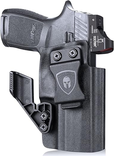 WARRIORLAND IWB Kydex Holster Optic Cut & Claw, Compatible with Glock 17/19/ 19X/ 43/ 43X/ 43Xmos, P365/ P320, G2C/G3C, Hellcat/Hellcat Pro, M&P 9/.40, Shield 9/.40, Shield EZ/ SD9VE, EC9s and More